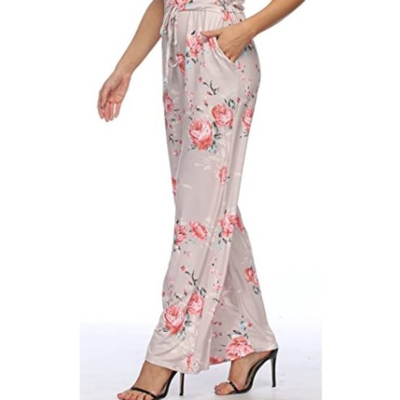 NEW RichCoco Floral Jumpsuit w/pockets Size Large - Picture 6 of 8
